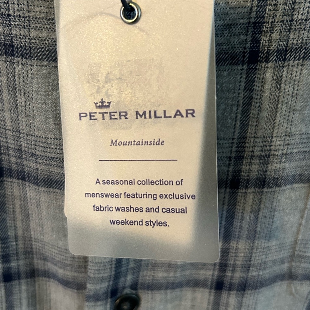 Peter Millar Gray Casual Button Down Shirt - Picture 4 of 5